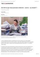 Qu’est-ce qui nous pousse à devenir « accro » au travail ?