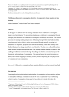 Mobilising collaborative consumption lifestyles: a comparative frame analysis of time banking