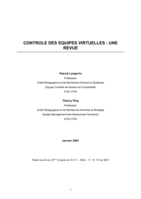 Contrôle des équipes virtuelles: Une revue
