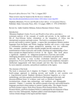 Book review: "Stephens, Rhiannon, Poverty and Wealth in East Africa: A Conceptual History”