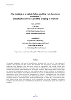 The making of a petrol station and the on-the-move consumer: classification devices and the shaping of markets