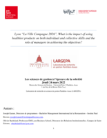 Lyon “La Ville Campagne 2026”: What is the impact of using healthier products on both individual and collective skills and the role of managers in achieving the objectives?