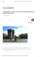 Confinement : les livreurs de repas à domicile toujours plus déshumanisés