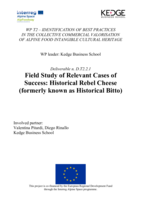 Field Study of Relevant Cases of Success: Historical Rebel Cheese (formerly known as Historical Bitto)