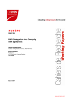 R&d delegation in a duopoly with spillovers