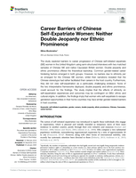 Career Barriers of Chinese Self-Expatriate Women: Neither Double Jeopardy nor Ethnic Prominence