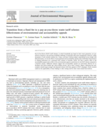 Transition from a fixed fee to a pay-as-you-throw waste tariff scheme: Effectiveness of environmental and accountability appeals