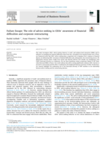 Failure Escape: The role of advice seeking in CEOs’ awareness of financial difficulties and corporate restructuring