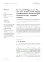Emotional intelligence and the dark triad: a latent profile analysis to investigate the Jekyll and Hyde of the emotionally intelligent manager