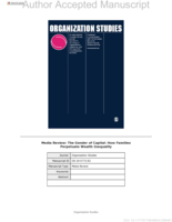 Media Review : The Gender of Capital: How Families Perpetuate Wealth Inequality