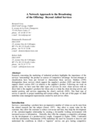 A network approach to the broadening of the offering: beyond added services