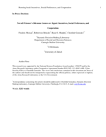 Not all Prisoner’s Dilemma games are equal: Incentives, social preferences, and cooperation