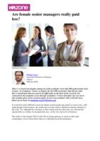Are female senior managers really paid less?