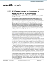 ERPs responses to dominance features from human faces