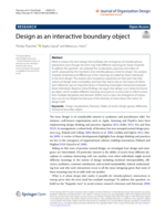 Design as an interactive boundary object