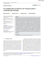 You designed that yourself for me? Vicarious pride in customized gift exchange