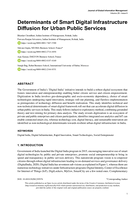 Determinants of Smart Digital Infrastructure Diffusion for Urban Public Services