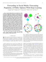 Forwarding in Social Media: Forecasting Popularity of Public Opinion With Deep Learning