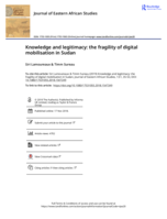 Knowledge and legitimacy: the fragility of digital mobilisation in Sudan