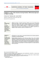 Engaging in a New Field: Business Owning Families’ Differential Approach to Impact Investing