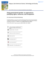 Doing postcolonial gender: an approach to justifying rights, resources, and recognition