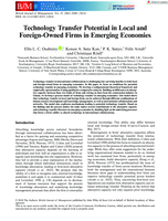 Technology Transfer Potential in Local and Foreign‐Owned Firms in Emerging Economies
