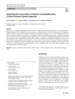 Deepening the Conversation on Systemic Sustainability Risks: A Social-Ecological Systems Approach
