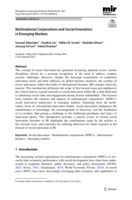 Multinational Corporations and Social Innovation in Emerging Markets