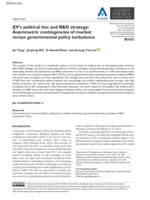 IJV’s political ties and R&D strategy: Asymmetric contingencies of market versus governmental policy turbulence