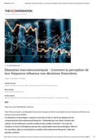 Désastres macroéconomiques : Comment la perception de leur fréquence influence nos décisions financières