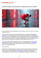 Would You Replace Your Boyfriend or Girlfriend with an AI Chatbot?