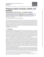 Prosperous places: processes, policies, and practices