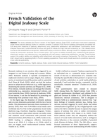 French Validation of the Digital Jealousy Scale