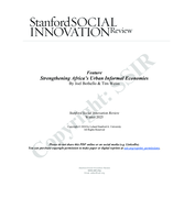 Strengthening Africa's Urban Informal Economies