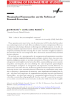 Marginalized Communities and the Problem of Research Extraction