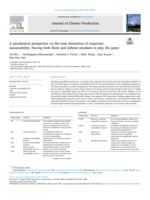 A paradoxical perspective on the time dimension of corporate sustainability: Having both finite and infinite mindsets to play the game