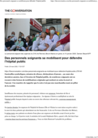 Des personnels soignants se mobilisent pour défendre l’hôpital public