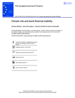 Climate risk and bank financial stability