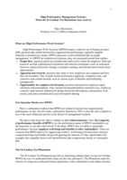 High Performance Management Systems: What the Sri Lankan Tea Plantations may teach us