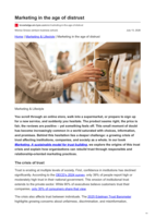 Marketing in the age of distrust