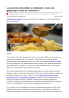 L’autonomie alimentaire en détention : moins de gaspillage et plus de réinsertion ?