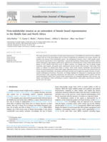 Firm-stakeholder tension as an antecedent of female board representation in the Middle East and North Africa