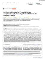 An Empirical Study of AI Financial Advisor Adoption Through Technology Vulnerabilities in the Financial Context